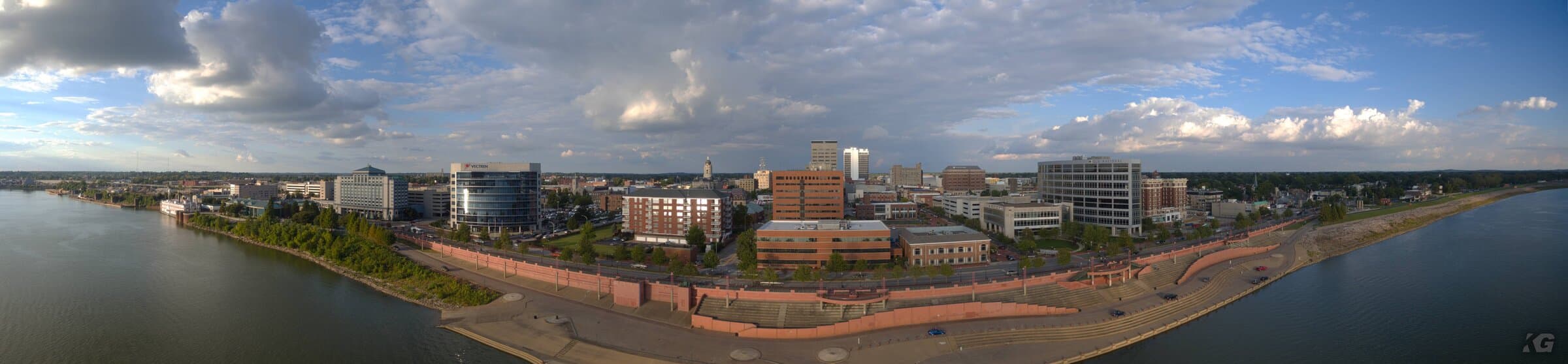 City waterfront panorama