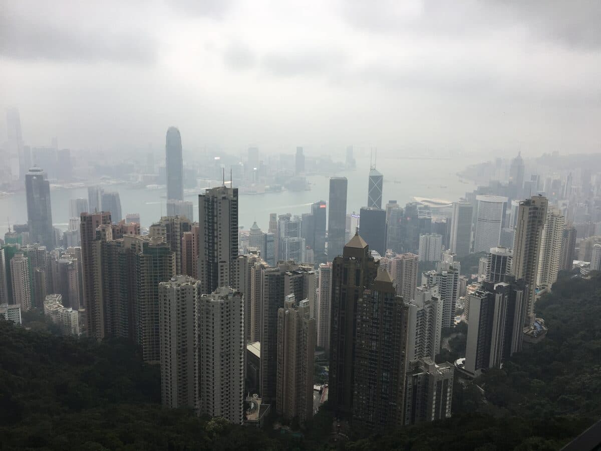 Hong Kong skyline from Victoria Peak