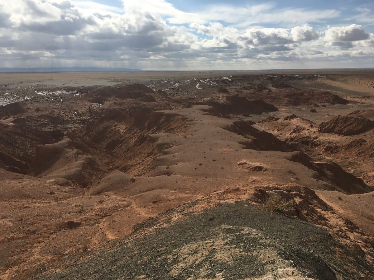 The Flaming Cliffs of Mongolia